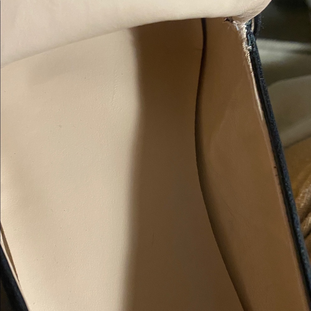 Essex Lane Gemma Black Leather Loafers – Gold Buckle – Sz 9 - Picture 8 of 10